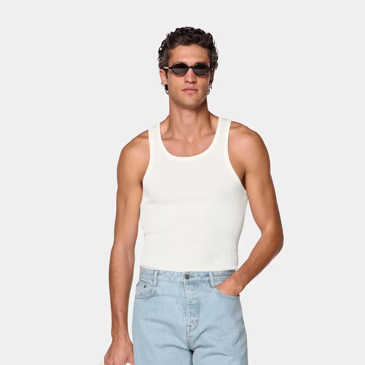 Cotton Ribbed Tank Top