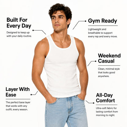 Cotton Ribbed Tank Top