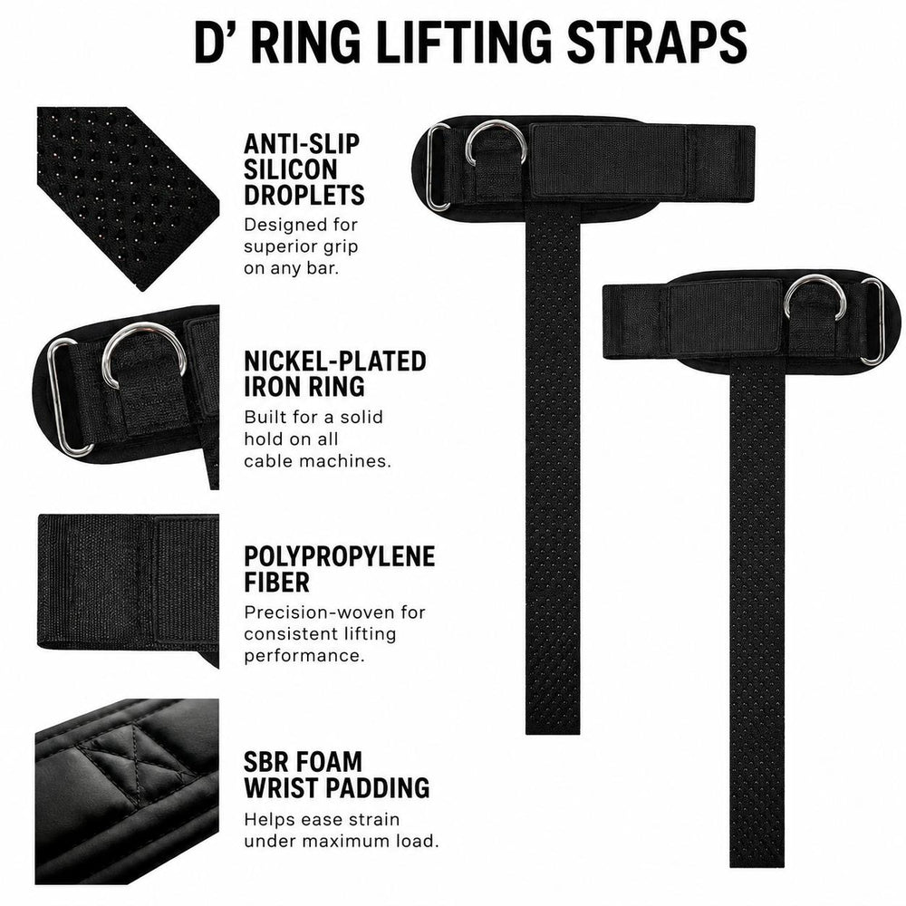 D-RING CUFFED LIFTING STRAPS