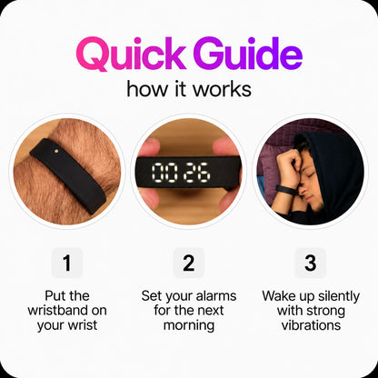 Silent Vibrating Wrist Alarm