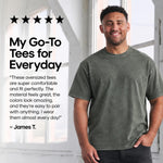 Distressed Washed Cotton Tee 4-Pack