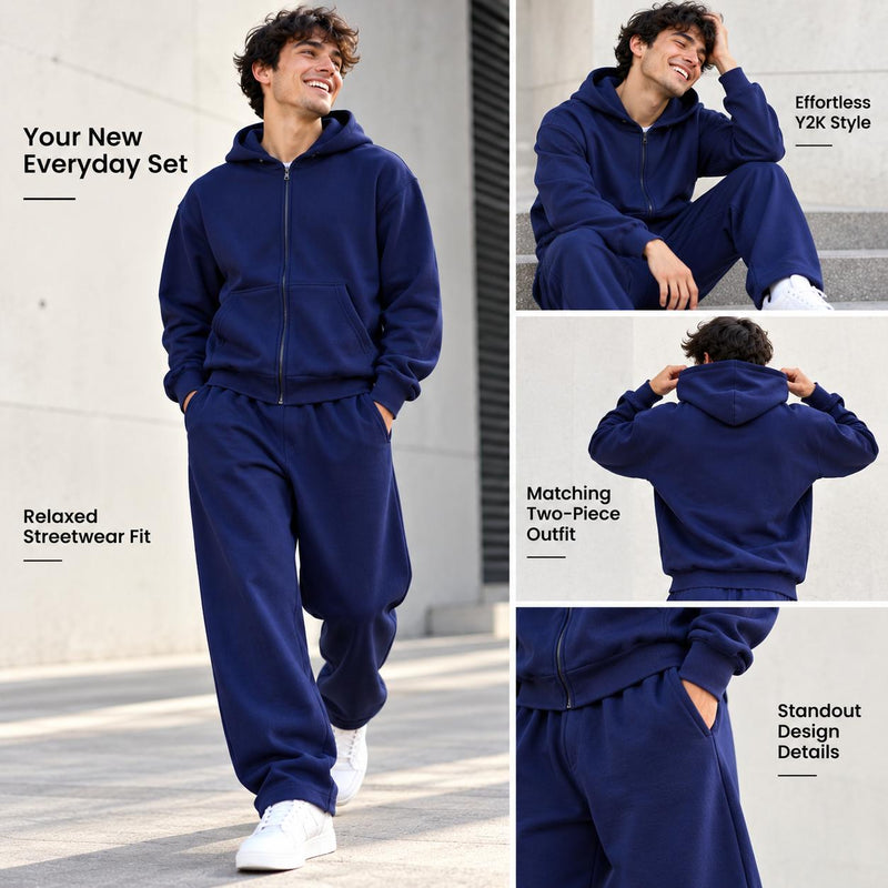 Vintage Loose Fit Sportswear Set