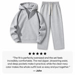 Casual Sporty Sweatsuit Set