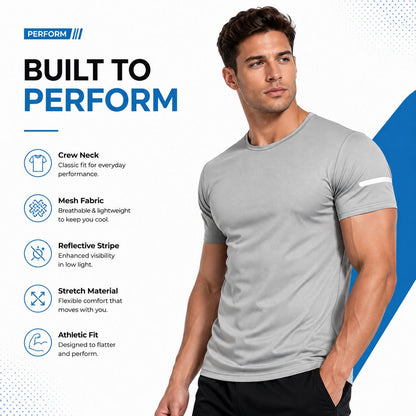Moisture Wicking Reflective Sports Shirts
