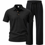 Mens Linen Beach Two Piece Set