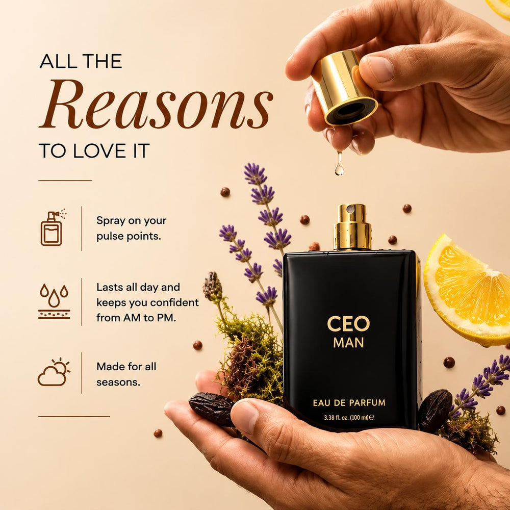 CEO Man Eau De Parfum 100ml | Lemon, Lavender, Tonka & Agarwood